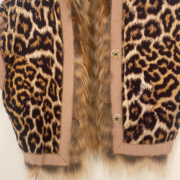 Just Cavalli arctic fox fur reversible vest, size S/M - Picture 9 of 16